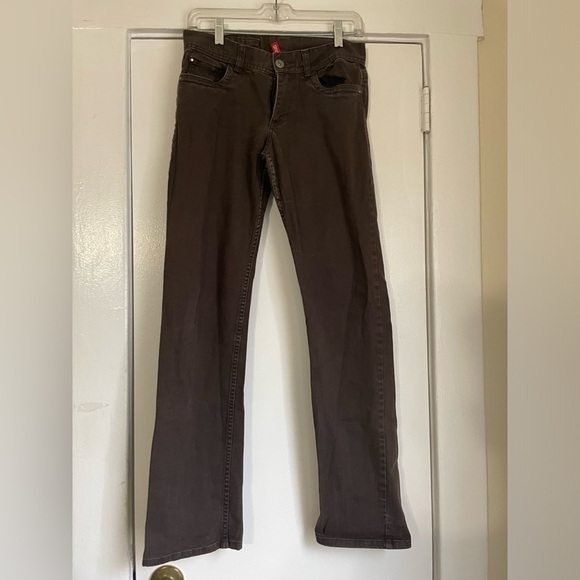 H & M Brown straight leg jeans size 6 - Picture 3 of 9